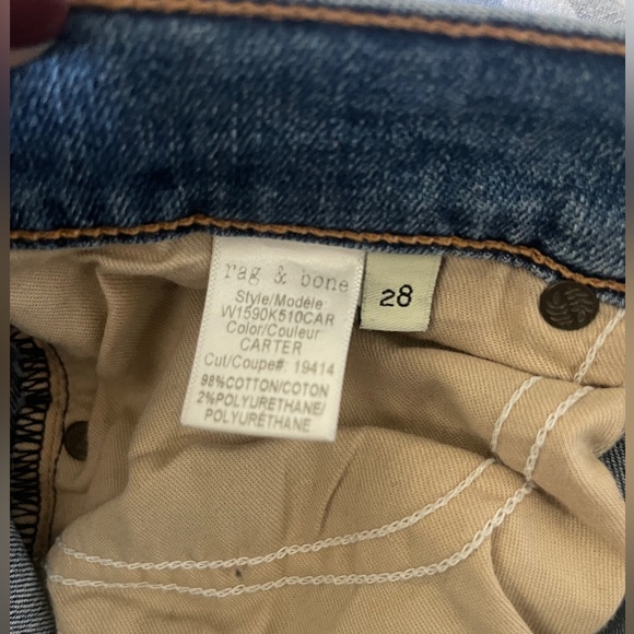 rag & bone DRE distressed boyfriend Jean in color Carter - Picture 4 of 7